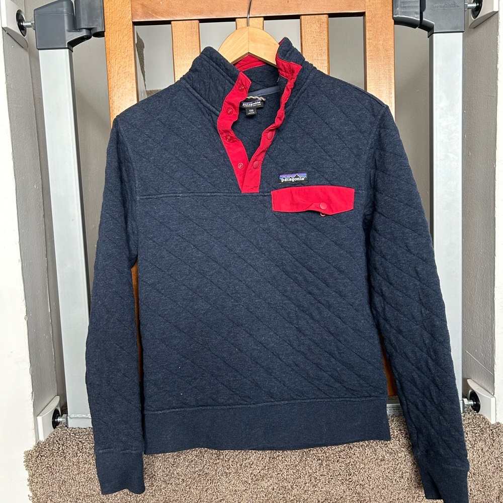 Patagonia Cotton Quilted T-Snap Sweater Pullover Size XXS